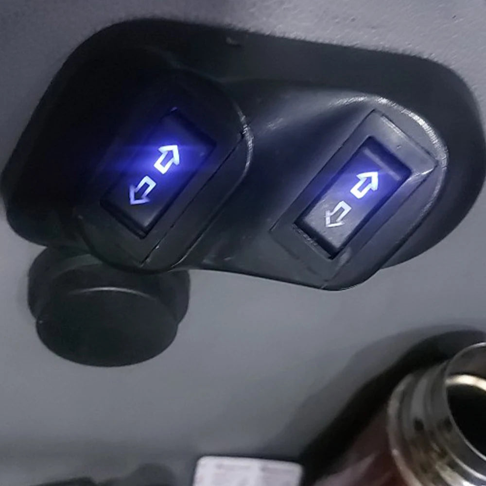 Universal Auto Car Power Window Switch Lifting Switch 5 Pin DC 12V 20A Blue/Red Light Color And Harness