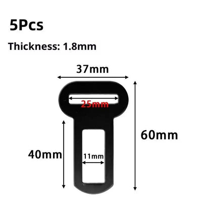 5Pcs Heavy-Duty Pet Seat Belt Adapter Metal Seat Belt Clip and Buckle Lock for Vehicle Pet Leash Securement
