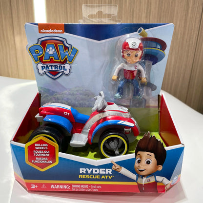Original Paw Patrol 11kinds Vehicle Car Ryder Tracker Everest Chase Rex Skye Rocky Marshall Zuma Action Figure Birthday Gift Toy