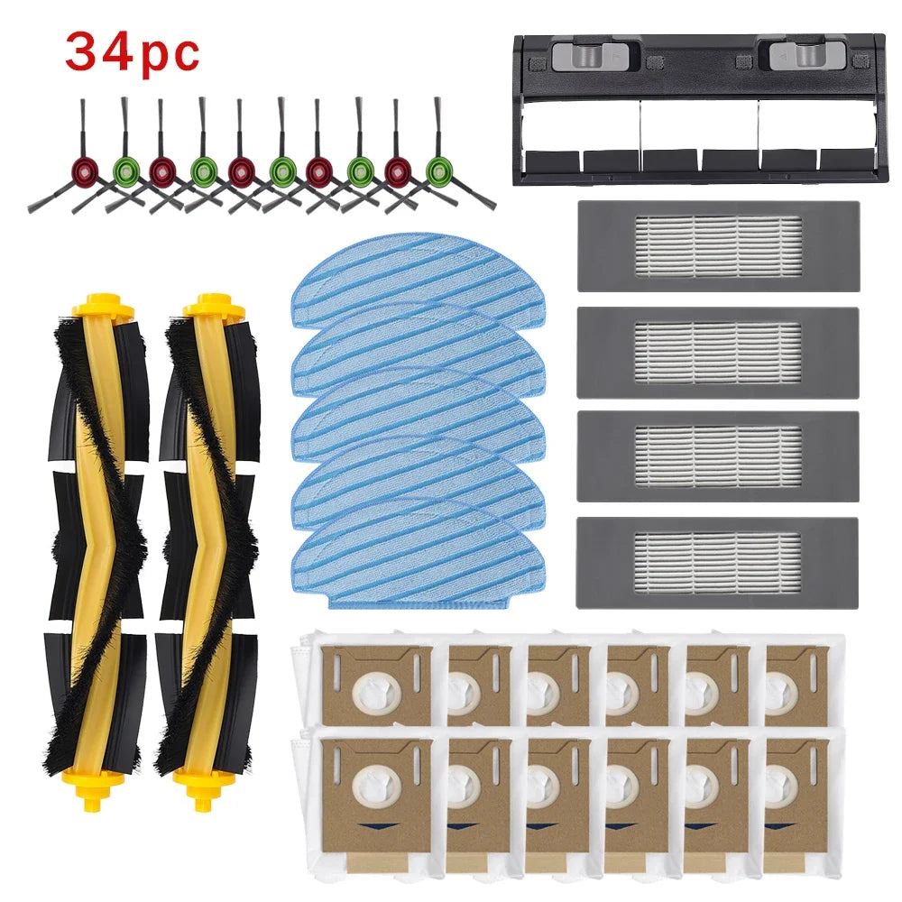 Accessories For ECOVACS Deebot T8 AIVI N8 Pro AIVI N9 N10 N10 Plus Side Brush,Main Brush,  Filter, Dust Bag,Hepa Filter