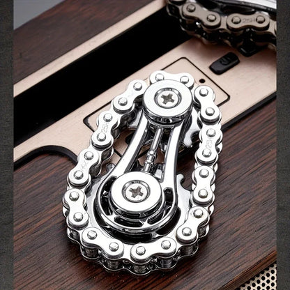 New Sprockets Flywheel Fingertip Gyro Fidget Spinner Antistress Anxiety Metal Bike Chains EDC Spinner Fidget Toys For Adult