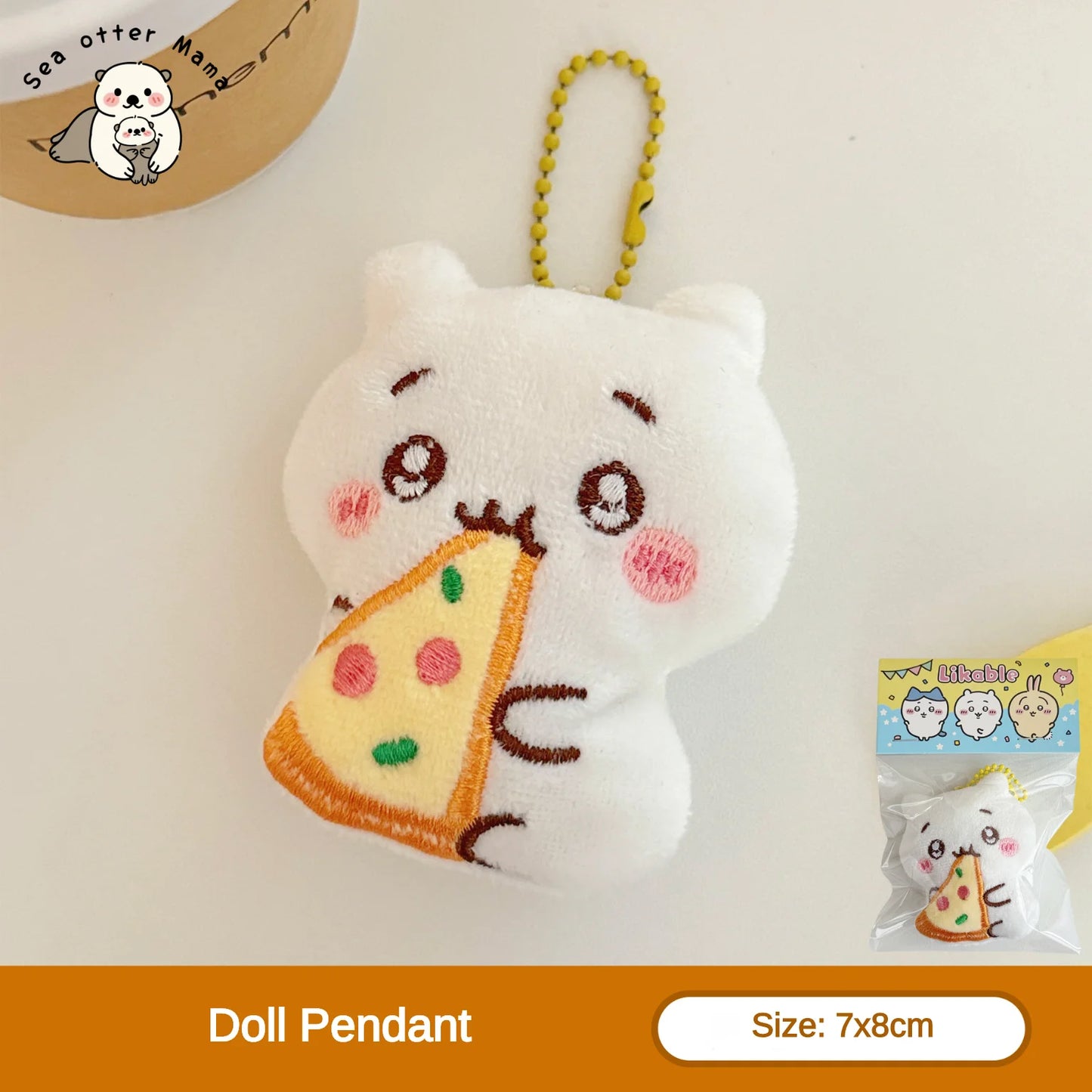 1/3 Pcs Chiikawa Cute Plush Cartoon Doll Pendant Brooch Backpack Keychain Decoration Pendant