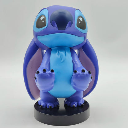 Stitch Over Size Action Figure Toys Game Controller Mobile Phone Holder Collection Cartoon Model Vinyl Doll Ornament Decoration