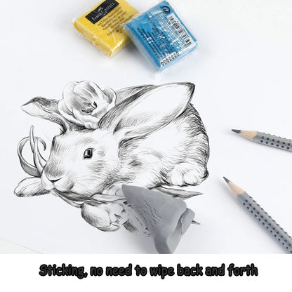 Faber - Castell Premium Soft Kneadable Eraser, Perfect for Art Painting, Design & Plasticine Stat - Ultra - Plastic Sketch Tool