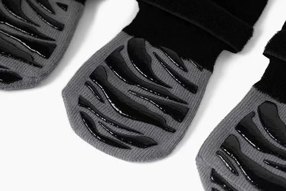 Outdoor Pet Dogs Breathable Socks Black Tie Anti-shedding Medium Large Dog Non-slip Socks Waterproof Dogs Shoes Pet Supplies