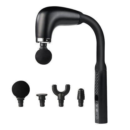 Portable Fascial Massage Gun Electric Percussion Pistol Massager Body Relaxation With LED Touch Screen 4Replaceable Massage Head