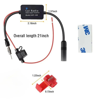 Vehicle-mounted active antenna FM car radio antenna amplifier 12V FM amplifier
