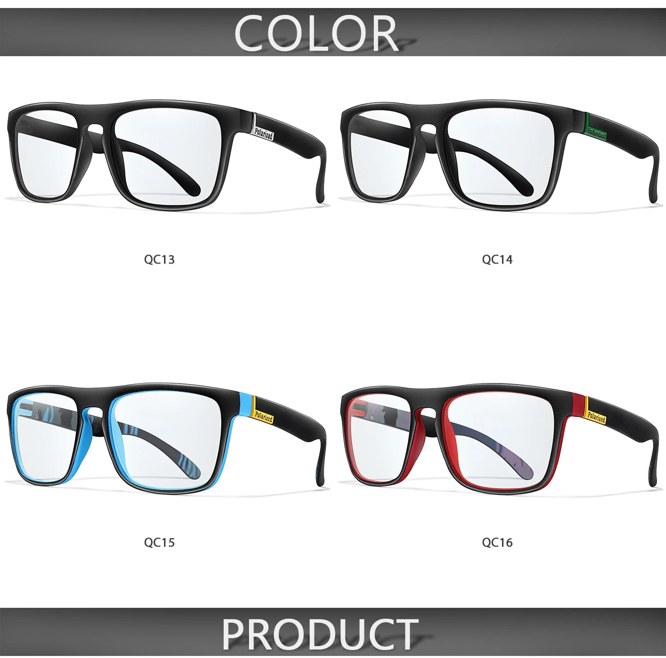 Fashion Polarized Color Changing Cycling Sunglasses Men Night Vision Car Driving Sunglass Dirt Bike Motorcycle  Glasses