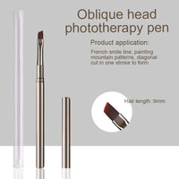 Slanted head pen
