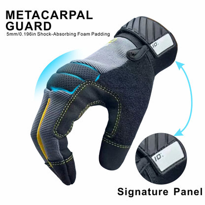 Pair High Performance Multi-Purpose Light Duty Work Gloves For Men&Women Breathable & High Dexterity Touch Screen For Multipur