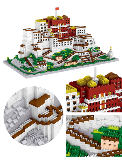 10000pcs Bricks Potala Palace 3D Plastic Model Architecture Micro Bricks for Adults Building Blocks Toy Kits Assemble Decoration
