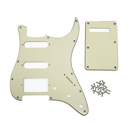 PHRILAM SSH 11 hole ST electric guitar guard, 3-Layer  St  Pickguard with Aluminum Foil Shield Fits American/Mexican ST