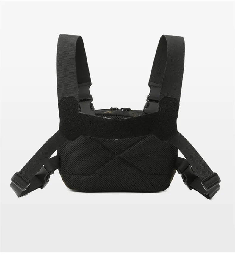 Tactical Chest Vest Bag Backpack Front Rig Pouch Outdoor Camping Cycling Hiking Hunting Climbing Fishing Lure Travel Fanny Pack