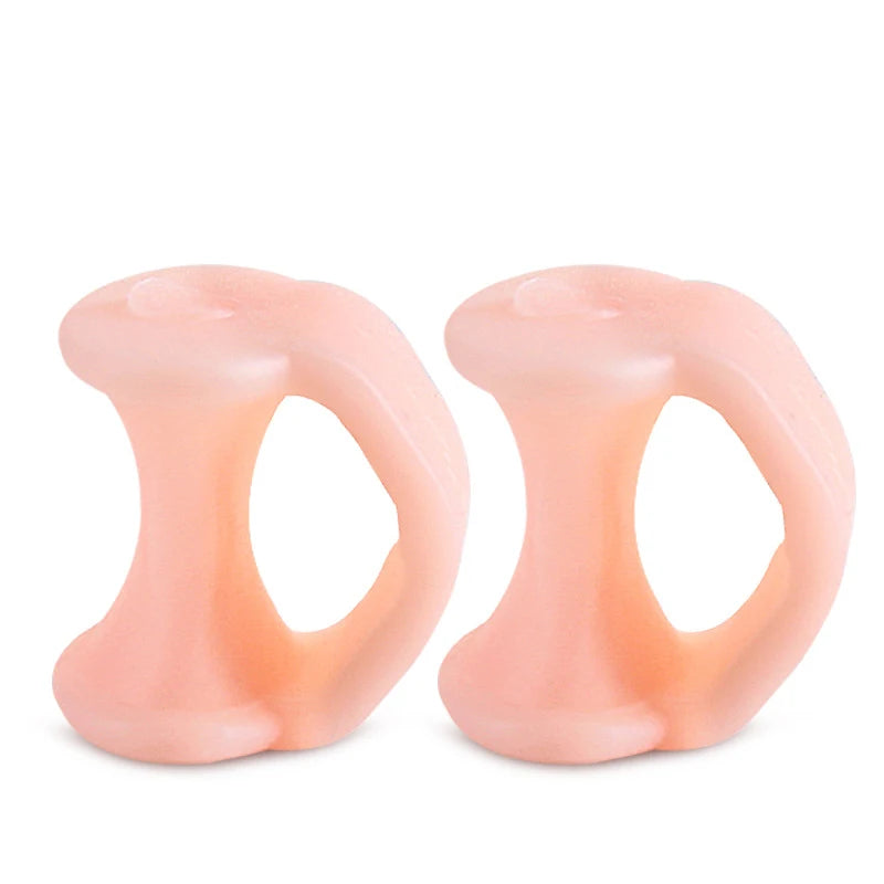Pexmen 2Pcs Gel Toe Separator Pinky Toe Spacers Little Toe Cushions for Preventing Rubbing Relieve Pressure Foot Care Tool