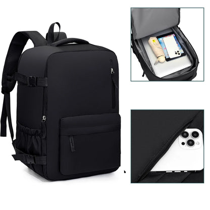2-Piece 40×30×20cm 180 °   Full Opening Backpack Set, Large Carry-On with Tote Bag for Travel, Business, School & Daily Commuting