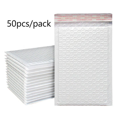 Pearlescent Bubble Mailers Padded Envelopes, Self-Adhesive Waterproof Shipping Bags with Foam Lining for Packaging and Mailing