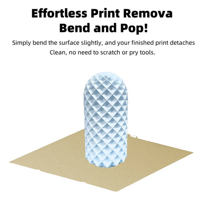 For Anycubic Kobra S1 Plate Pei Sheet 264x276mm Textured Kobra X Combo Build Plate Double Sided PEO PET Kobra S1C build Plate