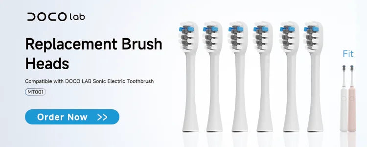 DOCOLAB Sonic Electric Toothbrush 3Gear Vibration Rechargeable Waterproof Teeth Whitening Cleaning Personal Care Appliance MT001