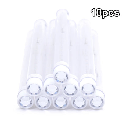 10pcs Diamond Eyelash Brushes Spoolies Reusable Lash Mascara Wands In Tubes Eye Brow Applicatos Eyelash Extension Combs Case