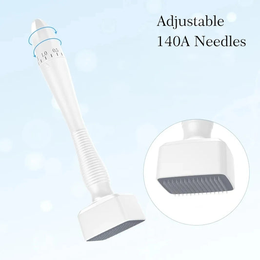 1Pcs Derma Stamp 140Pins Adjustable Microneedling Derma Stamp For Face Beard Skin Care Tools Needle length 0.25mm