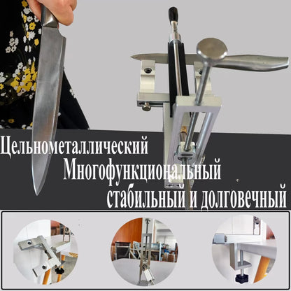 S09 New Design Professional Fixed Angle Apex Knife Sharpener Kitchen Knife tools Knife Sharpening System with diamond stones Set