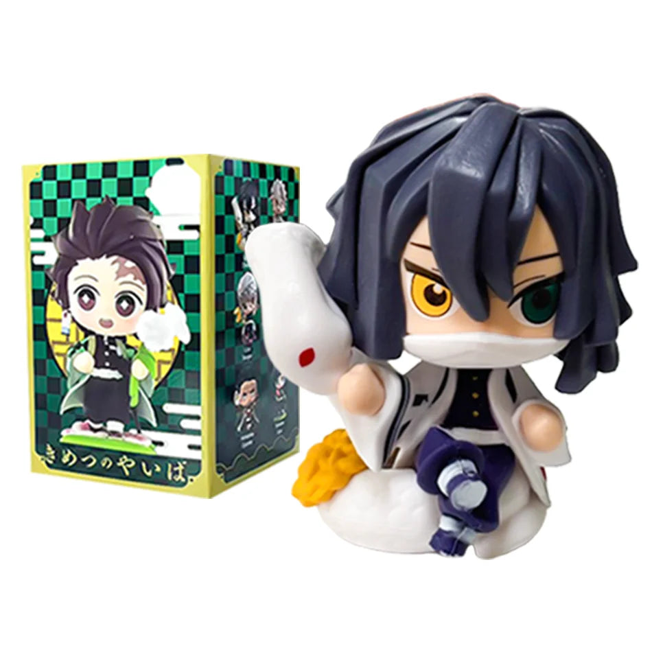 Demon Slayer Tanjiro Kamado Nezuko Anime Cartoon Figure Blind Box Creative Personalized Statue Model Ornament Surprise Gift Box