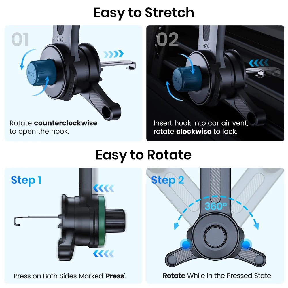 TOPK Magnetic Car Phone Holder for Magsafe Phone Mount ,Air Vent Car Phone Holder,Car Cradle for iPhone 15/14/13/12 Series