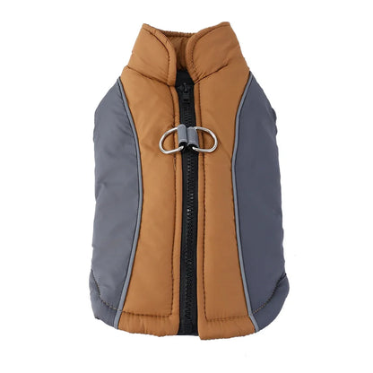 Winter Pet Dog Hiking Jacket Coat for Small Medium Dogs Cats Reflective Puppy Warm Clothes with D-ring Yorkshire Bulldog Apparel