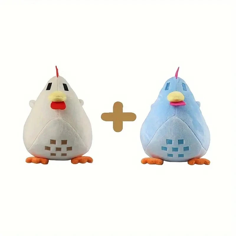 2pcs Multicolored Chicken Pillow Plush Soft Stuffed Animal Toys Cartoon Stardew Valley Children Birthday Gift Christmas Gifts
