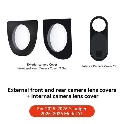YZ Front Camera Protection for 2025 Tesla Model Y Juniper Car Accessories for Model Y L Lens Guard Anti Collision Waterproof