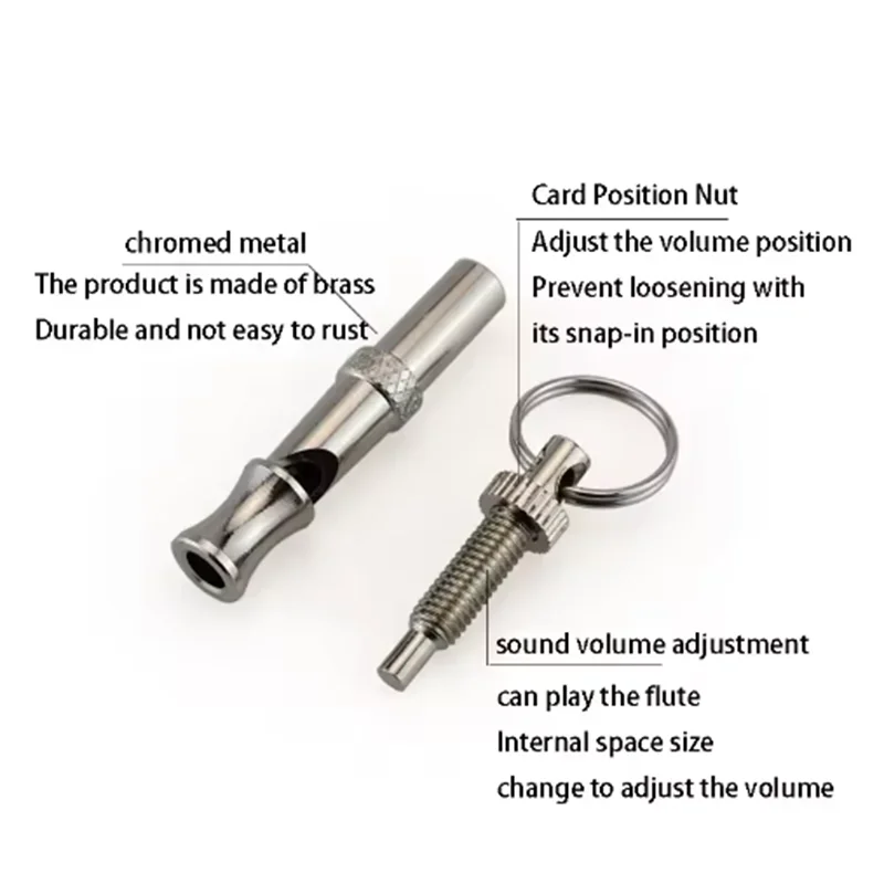 Pet Training Supplies Ultrasonic Dog Whistle Adjustable Frequency Portable Dog/Pigeon Training Whistle Small Dog Training Tool