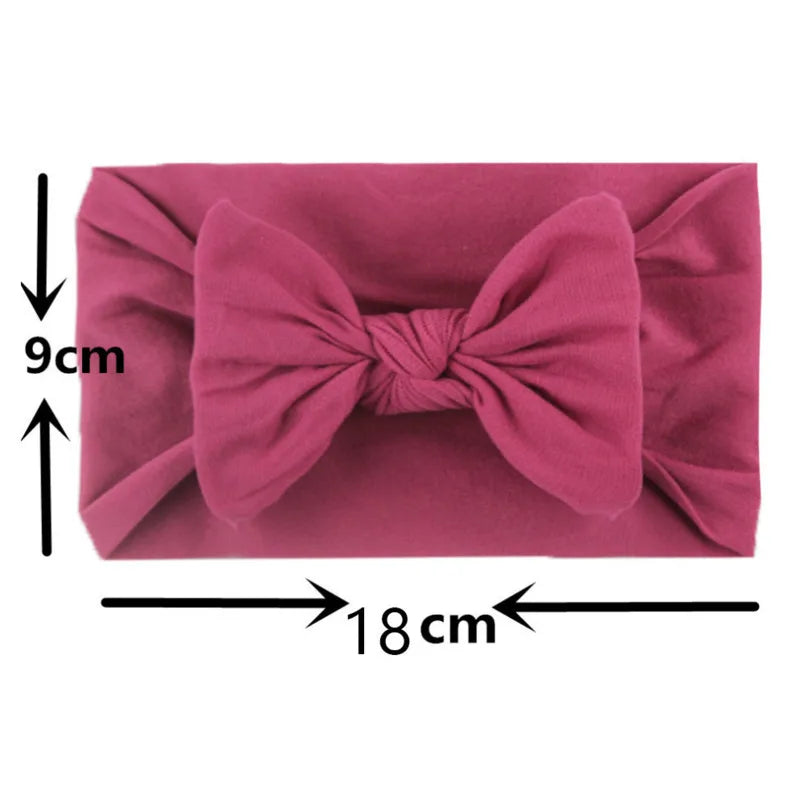 Baby Headband Girls Headwear Hair Accessory Bow Knot Bandage Infant Newborn Toddlers Clothes Kids Rabbit Ear Photo Props
