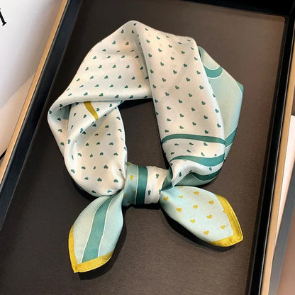 Scarf 100% Silk Bandana Women Square Scarves Wrap Kerchief Spring Fashion Luxury High Quality Headband Hijab Shawls 2026