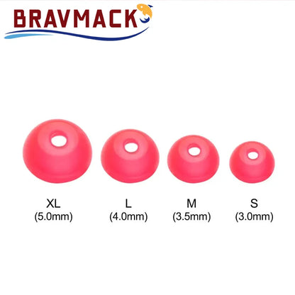 100pcs Luminous Half Round Stopper Beads Fishing for Sea Fishing Floating Tackle Fishing Tools Fishing Accessories
