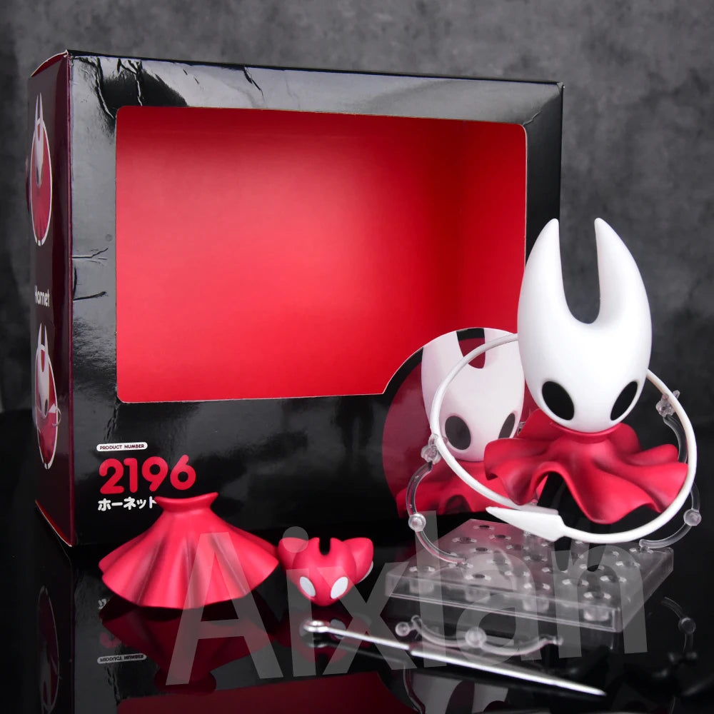 Aixlan 2PCS SET Hollow Knight Figure Cute Edition 10CM Hornet Hollow Knight PVC Action Figure AmineToy Gift Collectible Figurine