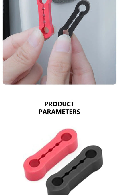 4pcs Car Door Shock Absorber Universal Car Door Buckle Soundproof Deadener Damper Cushion Anti-Vibration Buffer Pad