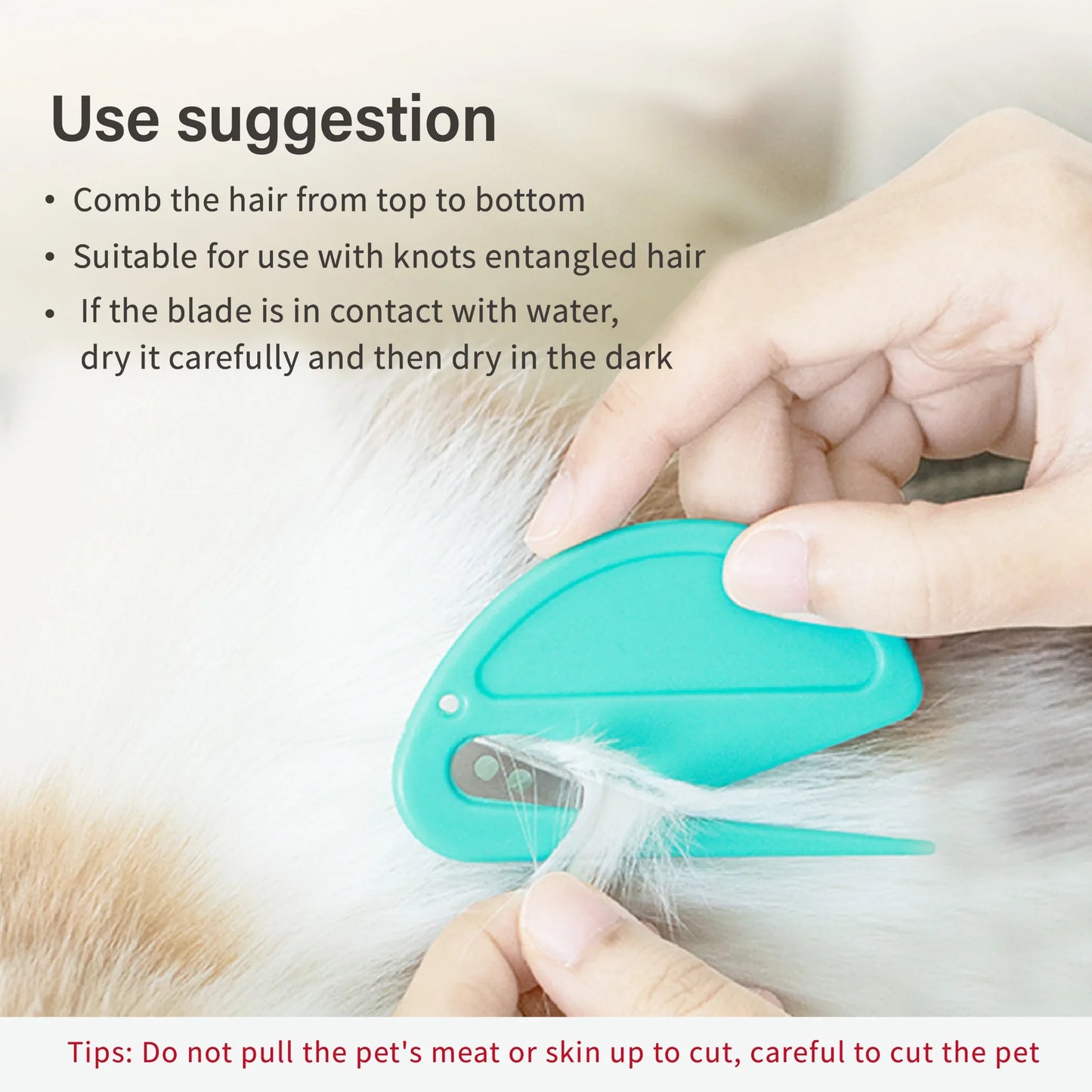 Pet Hair Removal Knot Dog 2024 Unknot Knife Shedding Grooming Shedding Trim Stainless Effectively Safe Cat Accessories Scissors