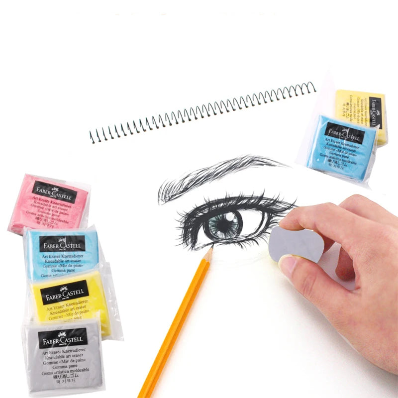 Faber - Castell Premium Soft Kneadable Eraser, Perfect for Art Painting, Design & Plasticine Stat - Ultra - Plastic Sketch Tool