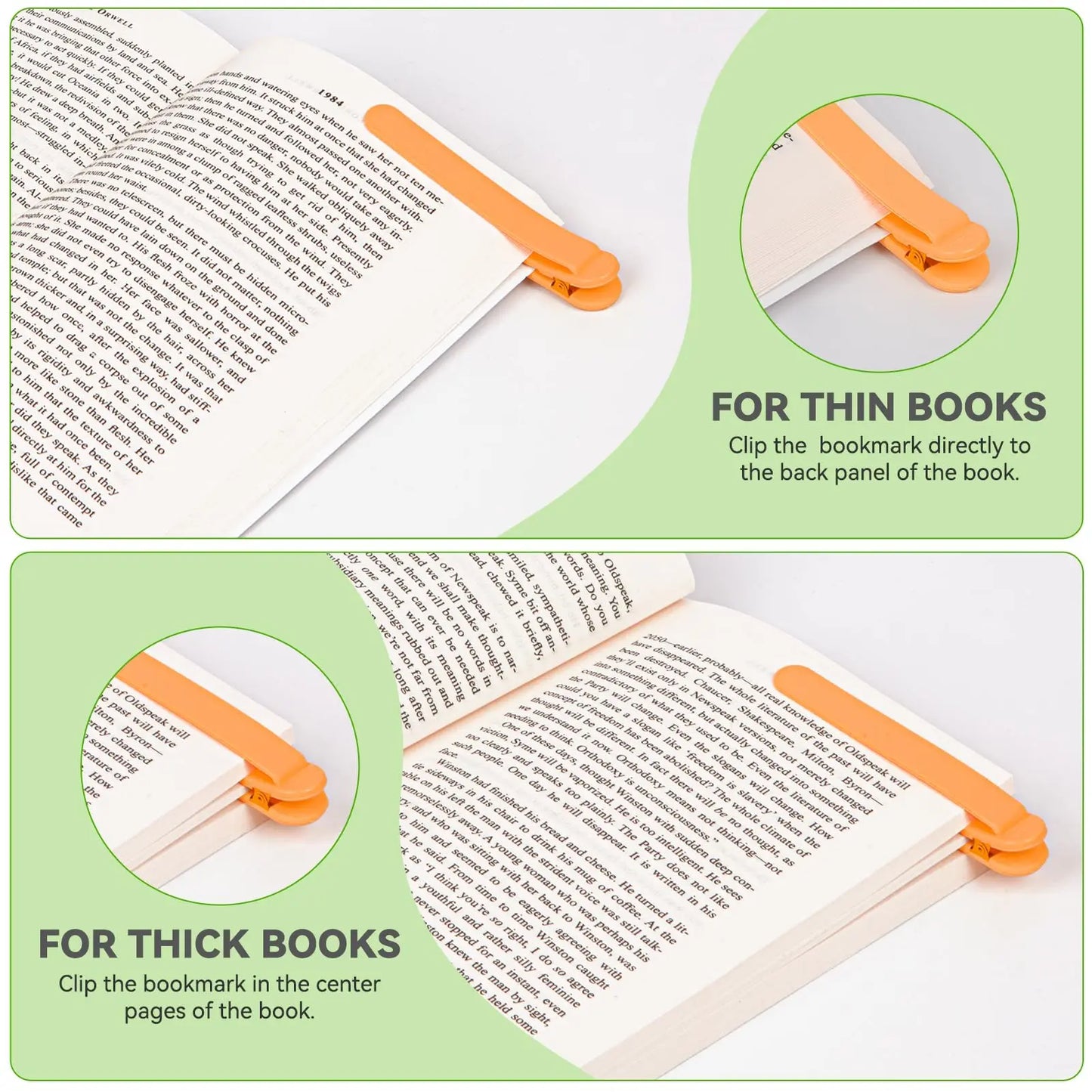 Automatic Bookmark, Silicone Reading Bookmark, Colorful Bookmark, Ideal Gift For Book Lovers, Essential Reading Accessory, For A