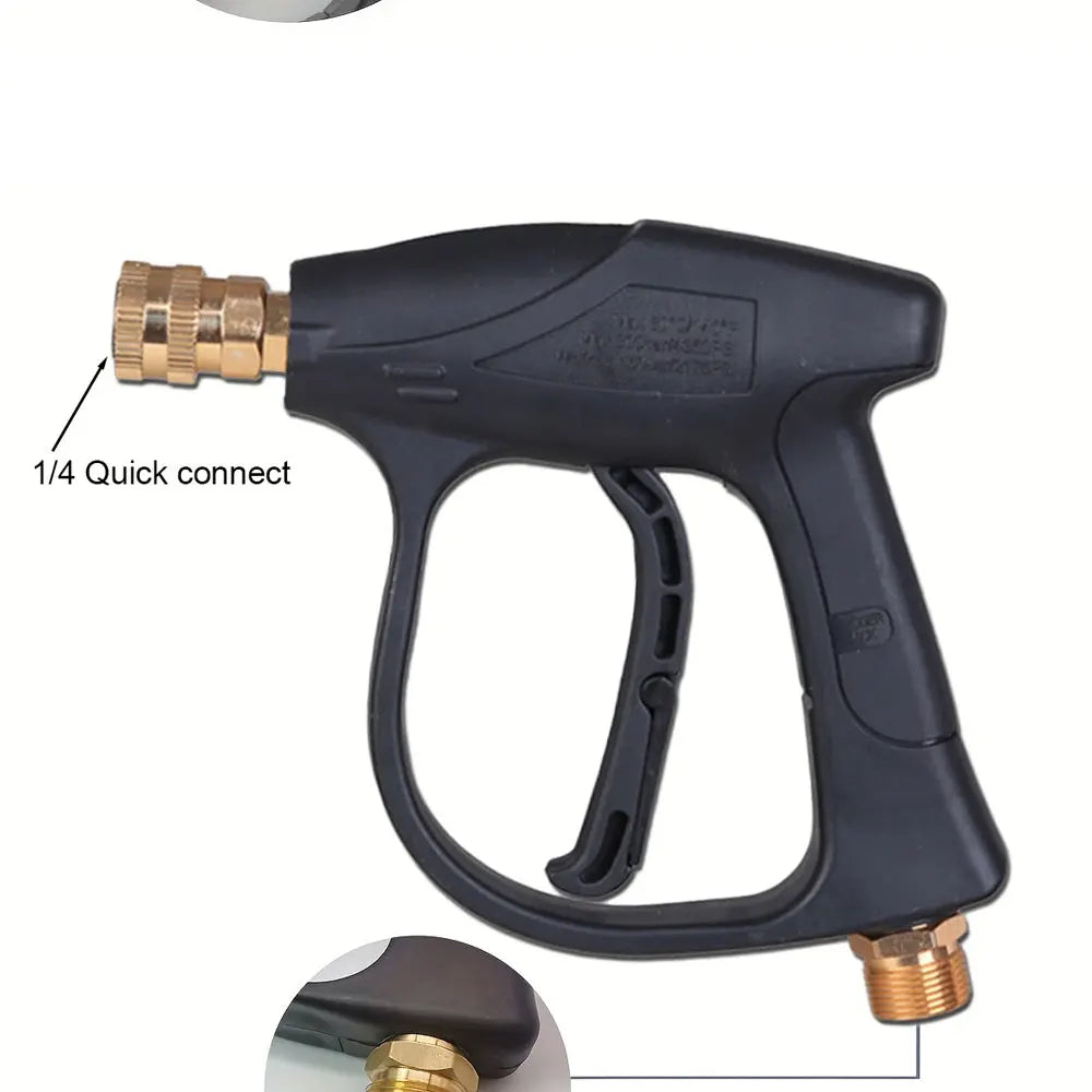 2175PSI High Pressure Washer Gun - M22-14&1/4" Quick Connect with 5 Color Nozzles, Lightweight Compact Gun for Car Cleaning