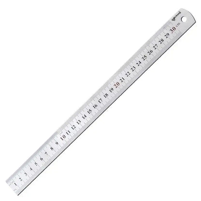 1Pcs 15/20/30/40/50/60100cm Stainless Steel Metal Straight Ruler For Home School Precision Measuring Tool Drawing Tool Supplies
