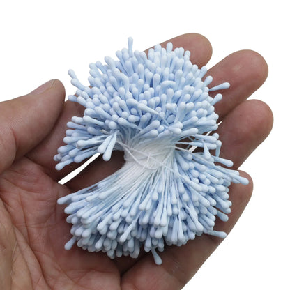 400pcs 2mm Moulti Options Artificial Flower stamen Mini Pearl Floral pistil For Wedding Party Home Decoration DIY Accessories