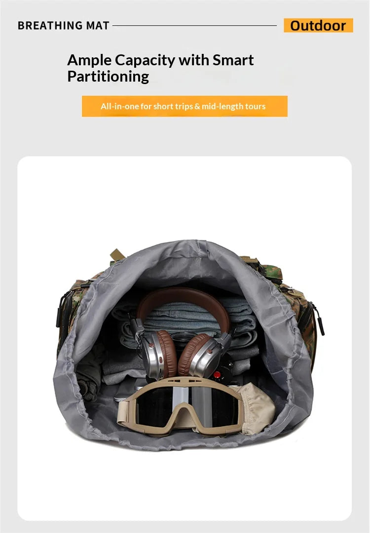 Homefish 80L/100L Large Mountaineering Backpack Outdoor Climbing Bag Tactical Rucksack Hiking Camping Travel Backpack