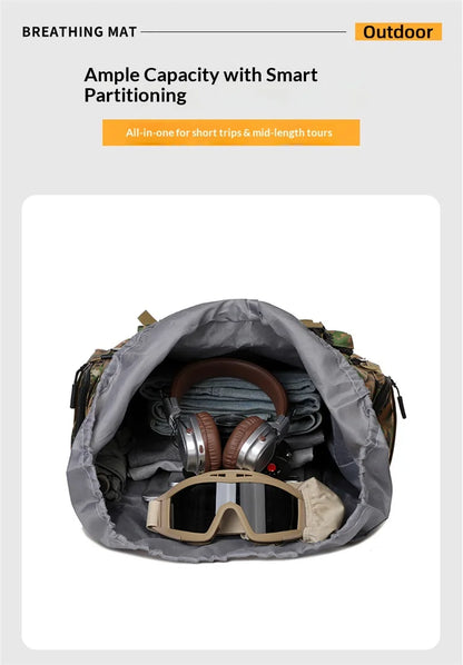 Homefish 80L/100L Large Mountaineering Backpack Outdoor Climbing Bag Tactical Rucksack Hiking Camping Travel Backpack