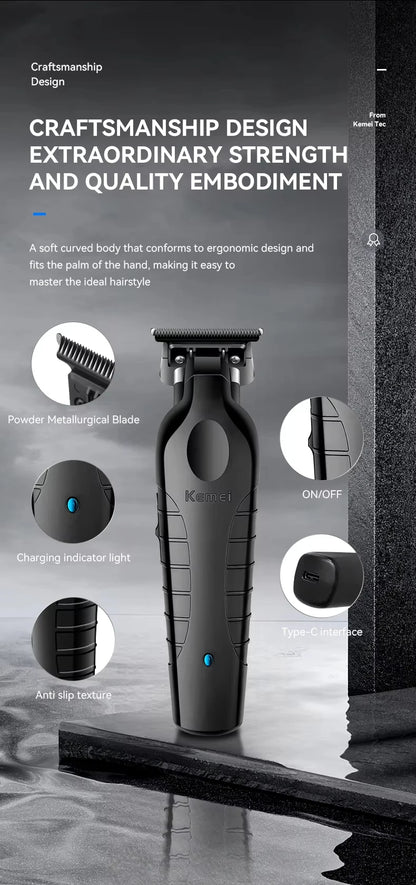 Kemei Professional Electric Hair Clippers USB Rechargeable Barber Trimmer Men's Electric Shaver Clippers KM-2299 KM-1102 Kit