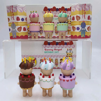 Sonny Angel Birthday Cake Series Mysterious Box Kawaii Surprise Box Anime Figures Ornaments Cartoon Model Doll Toy Gifts