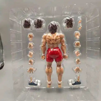 kucikuji 1/12 Scale Anime Baki Hanma Oni Action Figure Real Man Assembly Model Figurine Office Desktop Decoration Ornaments