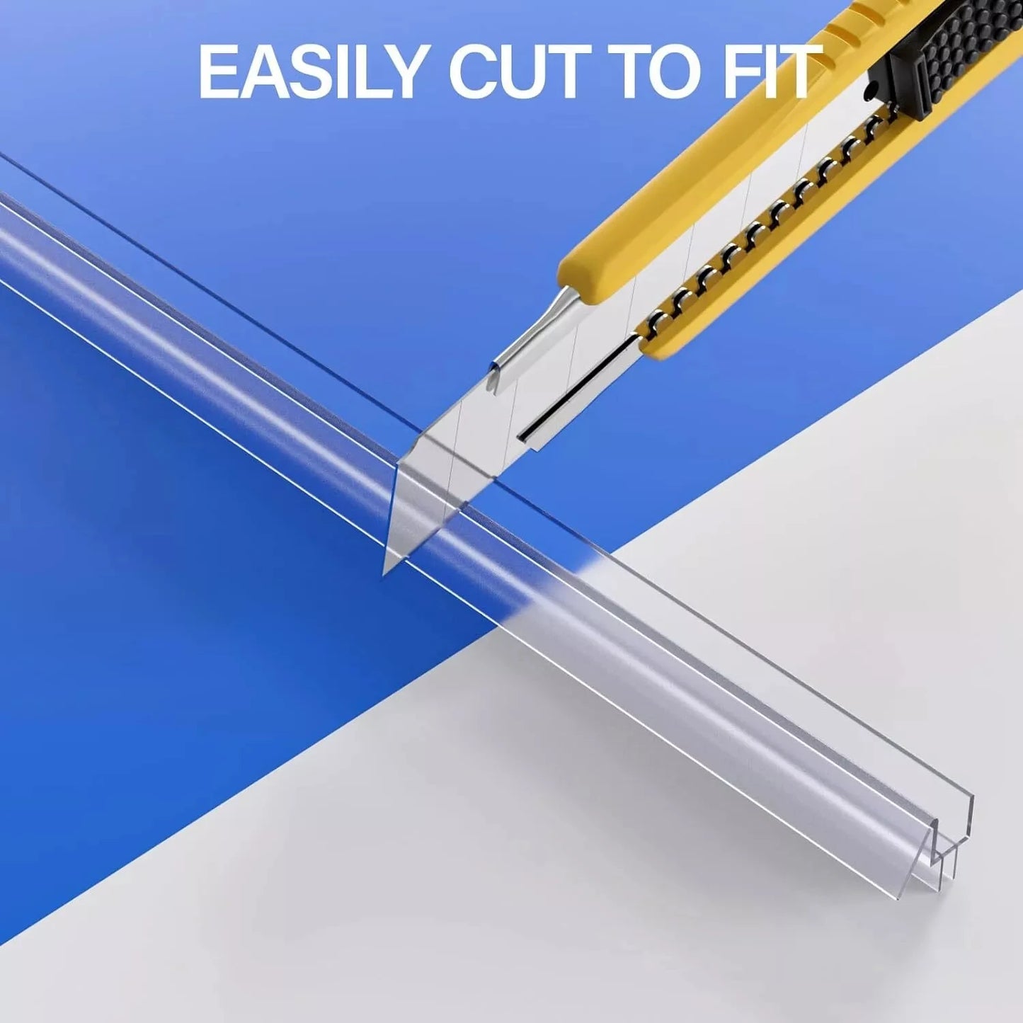 6/8/10/12mm  Transparent PVC Seal Gap Window Door Weatherstrip Bath Shower Screen Door Seal Strip