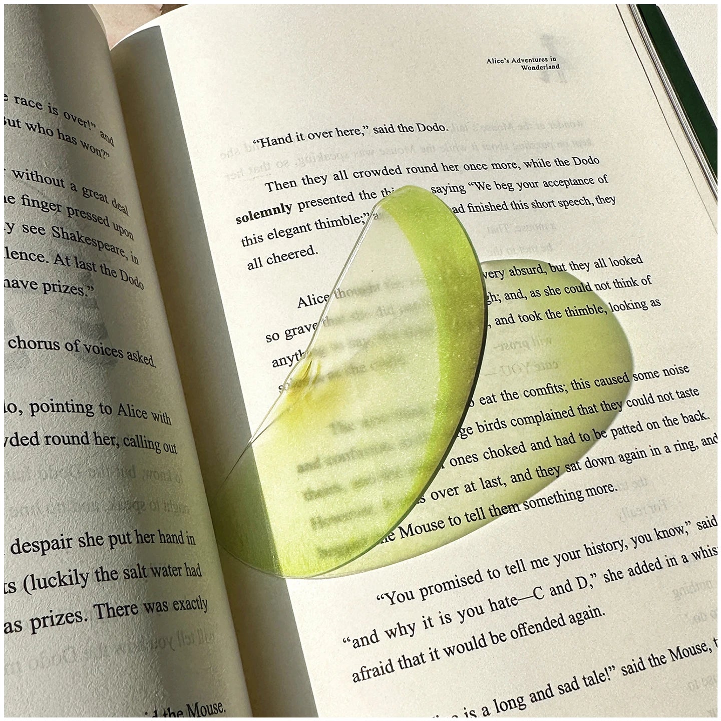 Delicate Transparent Acrylic Apple Bookmark Reading Mark Student Gift Premium Feeling Cute Grape Tomato Bookmarks