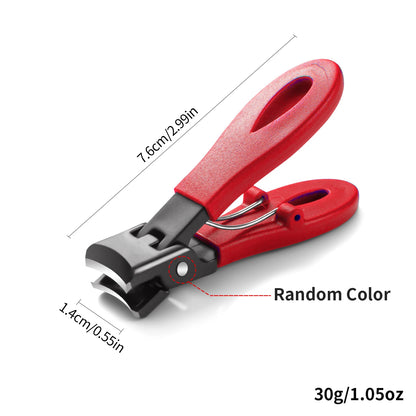 Large Jaw 8mm Openning Nail Clipper Thick Hard Special Nail Cutter Stainless Steel Manicure Tools Toe Cutter Trimmer Anti-Splash
